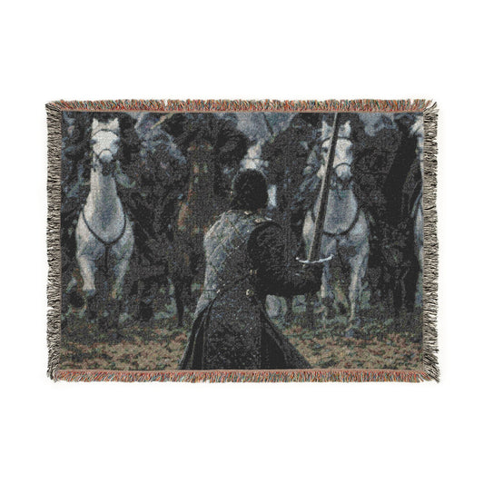 Lone Wolf - Woven Tapestry Blanket