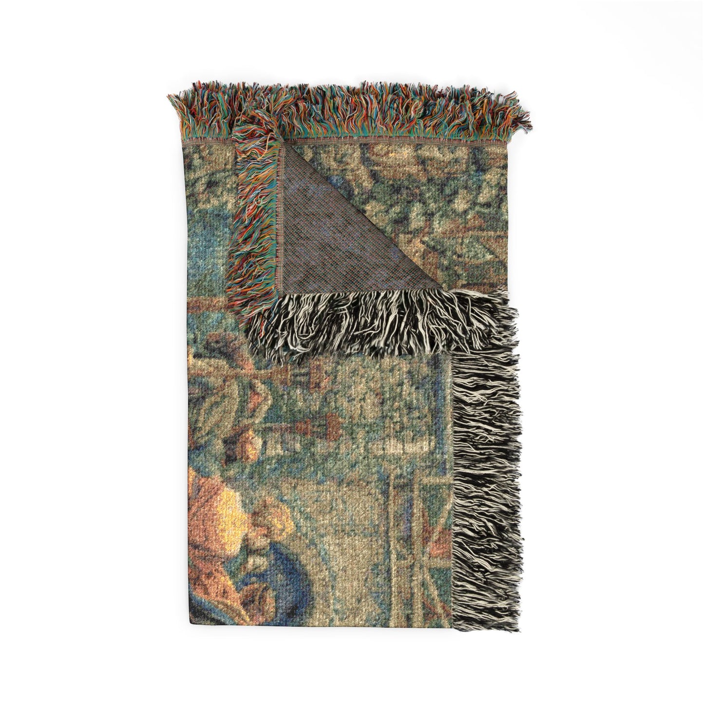 A Squire and his Knight - Woven Tapestry Blanket