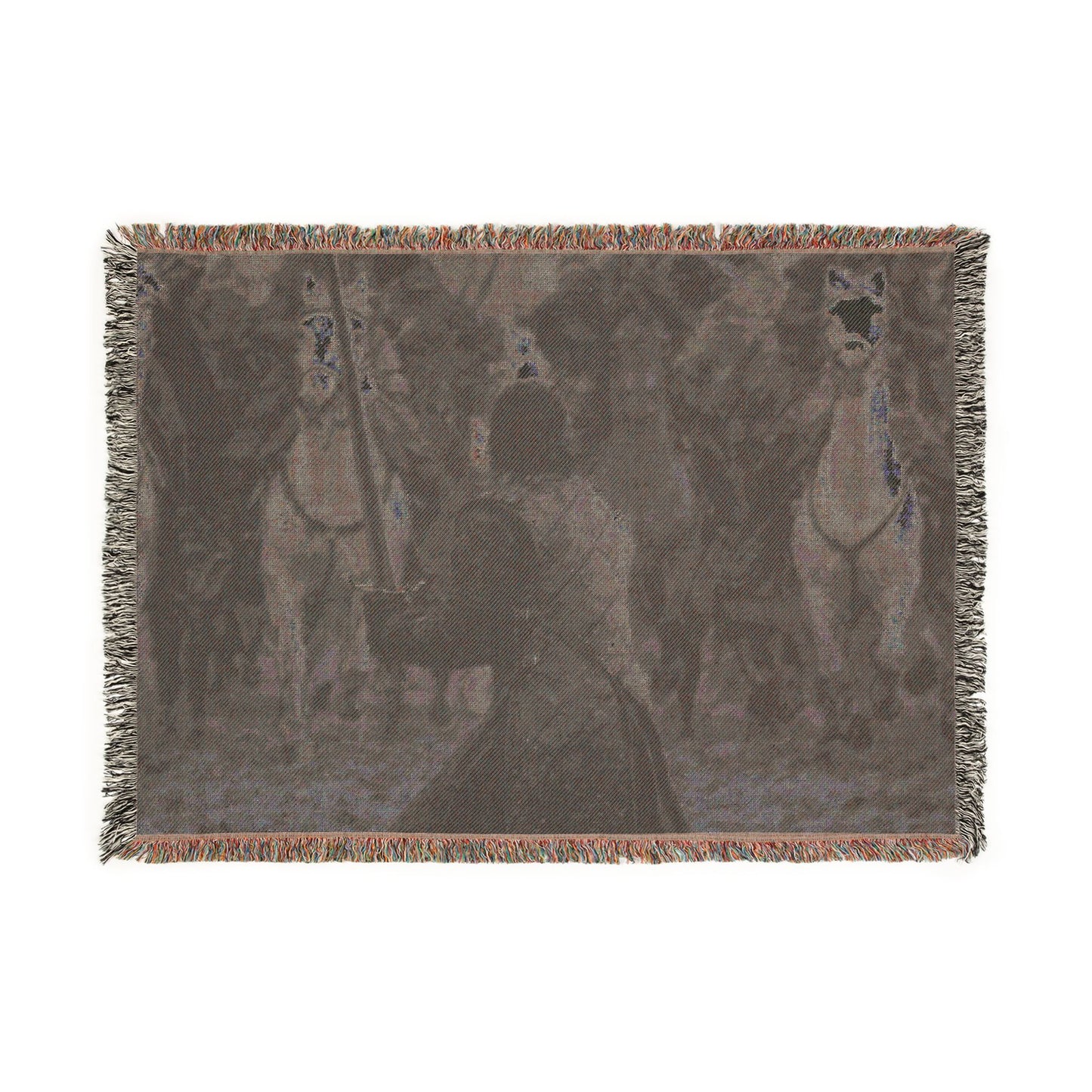 Lone Wolf - Woven Tapestry Blanket